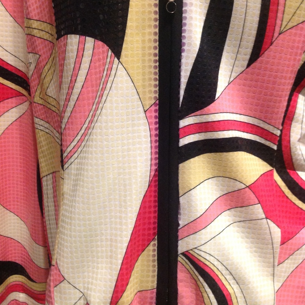 Sequin Look Zip Up Jacket - image 3